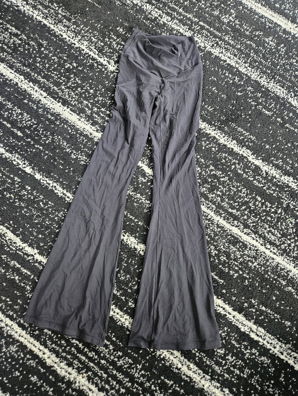 Aerie OFFLINE Black High Waist Flare Yoga Panta - Small Lounge Comfort Cross